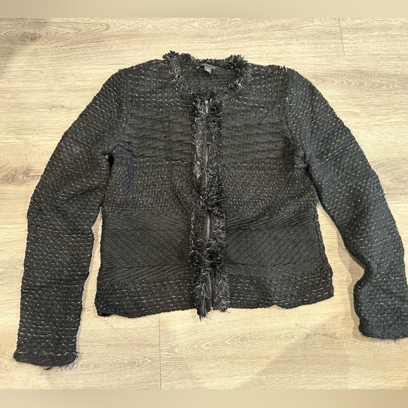 Ann Taylor Zip up Sweater Jacket Size M - Picture 2 of 3